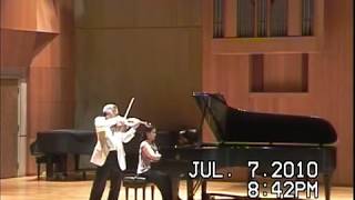 Chin Kim violin Waxman Carmen Fantasy Won Min Kim piano GMCMFmpg [upl. by Linneman805]