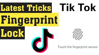 How To Set TikTok Fingerprint Lock  Tiktok Personal Lock Android amp ios [upl. by Ettenaej]