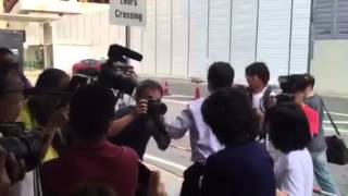 Blogger Amos Yee walking out from court part 2 [upl. by Gathard]