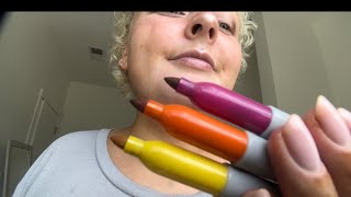 ASMR Drawing On Your Plastic Face With Sharpie While You Sleep😴 Actual Camera Touching No Talking [upl. by Essirehs250]