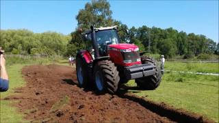 MASSEY FERGUSON 8670 PLOUGHING WITH POTTINGER 650 [upl. by Martinic]