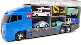 13 Types Cars Tomica ☆ Open Tomica and place it on big Okataduke convoy [upl. by Morena831]