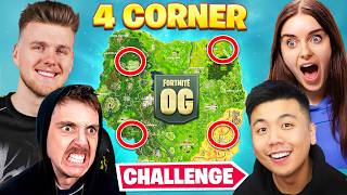 The OG FORTNITE 4 CORNER Challenge [upl. by Otxilac]