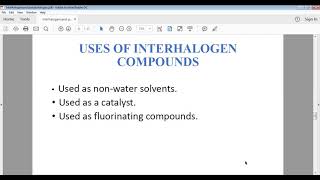 INTERHALOGENS AND PSEUDOHALOGENS [upl. by Selegna]