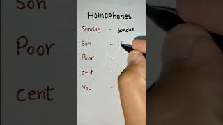 Homophone Words shorts homophones [upl. by Sybyl]