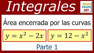 ÁREA ENTRE CURVAS  Ejercicio 5 Parte 1 [upl. by Sherrer362]