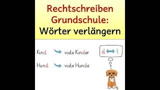 Wörter verlängern Rechtschreiben Grundschule  Auslautverhärtung [upl. by Kinom701]