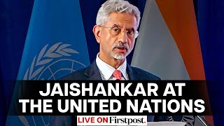 Jaishankar UNGA LIVE EAM Jaishankar Addresses UN General Assembly Amid Rising Tensions With Canada [upl. by Plumbo]