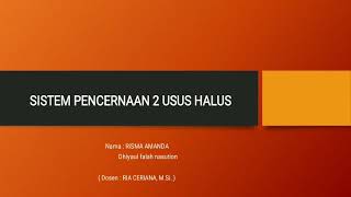 Penjelasan sistem pencernaan 2 berserta struktur histology duodenum jejunum dan ileum [upl. by Aciretnahs]