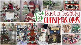 45 Rustic Country Christmas DIYS 🎄🎅🏼\\ MEGA video of my FAVORITE Christmas Crafts [upl. by Kurman999]