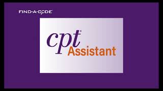 CPT Assistant In FindACode [upl. by Ingmar]