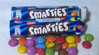 Smarties Nestlé Smarties UnboxingMany Colorful Candy聪明豆Lentilky سمارتيز [upl. by Ronel]