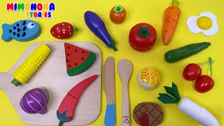 Nombres de Alimentos para niños 🍅🍇 Videos educativos ✨ Mimonona Stories [upl. by Slifka728]