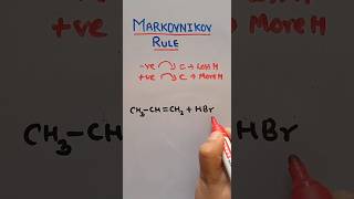 Markovnikov Rule shorts  Hydrocarbons  Class11 chemistry yourtutor shorts [upl. by Suriaj365]