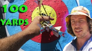 100 yards compound bow archery competition [upl. by Sherrod744]