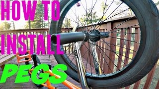 How To Install BMX Pegs [upl. by Silirama]