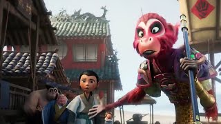 Monkey King anime movie explained in Hindi movieexplained movieexplainedshorts [upl. by Amati]