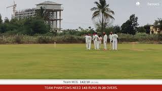 Live Cricket Match  Team MCG vs TEAM PHANTOMS  16Dec23 1245 PM 20 overs  MCG T20 CHAMPIONS LEA [upl. by Adnalram]