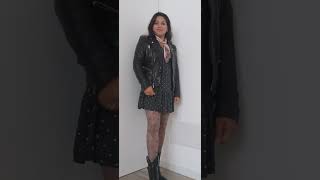 👢 Vestido con botas vaqueras botasvaqueras [upl. by Ranson]