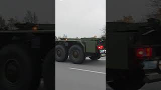 Österreichisches Bundesheer auf Münchner Autobahn [upl. by Ielirol]