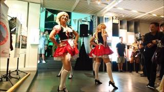 Oktoberfest german beer maids playful dance [upl. by Miriam]