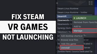 How To Fix Steam VR Games Not Launching ONLY Way [upl. by Lledniw654]