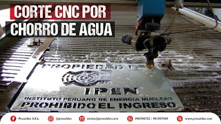 Corte por Chorro de Agua y Oxiacetileno CNC PARTE 1  PROSOLDES [upl. by Carlton]