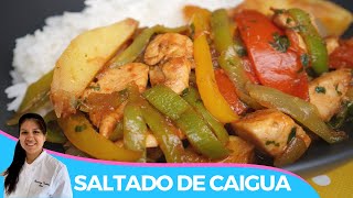 🇵🇪 SALTADO DE CAIGUA CON POLLO  RECETA FACIL Y DELICIOSA [upl. by Ietta658]