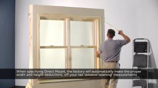 Measure for direct mount shutter in wood trimmed window [upl. by Norha953]