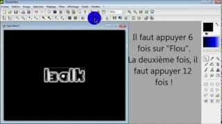 Tutoriel Effet quotBrillantquot sur texte PhotoFiltre [upl. by Ellennod]