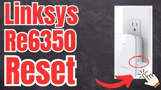 How to reset linksys re6350 WiFi Extender to factory default settings  Devicessetup [upl. by Aibonez]