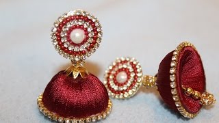 Simple and Beautiful Silk thread earrings [upl. by Anaerol962]