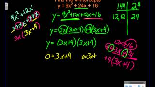 106 Factoring Quadratic Trinomials Part 1 [upl. by Bilak483]