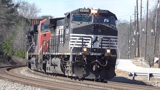 1y 30 Trains in 12 Hours Part 12 Railfanning Austell  Mableton GA 01302016 ©mbmars01 [upl. by Riegel599]