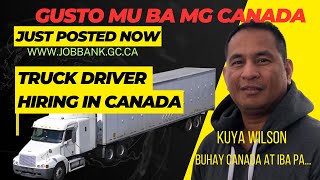 Truck Driver Hiring in Canada thru Jobbank [upl. by Llebyram552]