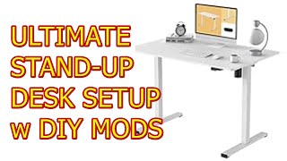 ULTIMATE DIY Setup Adjustable Electric Stand UP Desk FLEXISPOT for GAMING REVIEW wisebuyreviews [upl. by Nellak]