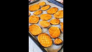 🥔 PATATE a QUADRETTI in forno o in friggitrice ad aria il risultato è sempre croccante 😍😎 Shorts [upl. by Adnah392]