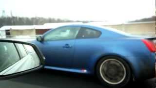 BMW 328i F30 245hp stock vs Infiniti G37 Coupe 350hp tuned Part 1 [upl. by Diver]