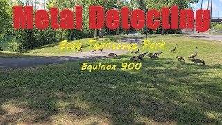 Metal detecting at River Side Park after Minelab update  Minelab Equinox 900 [upl. by Auhsej]