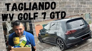 TAGLIANDO GOLF 7 GTD cambio oliofiltrireset idrogenovideo completo👍 [upl. by Soinotna209]