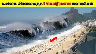 உலகை மிரள வைத்த 5 கொடூரமான சுனாமிகள் 2024Most Dangerous 5 Tsunamis in the World 2024Dee Amazing [upl. by Yecad]