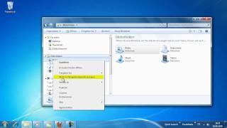 Windows 7  Bibliotheken ausblenden [upl. by Festatus]