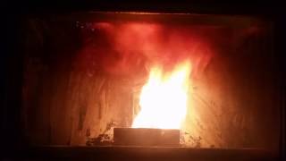 Englander wood pellet stove startup [upl. by Eilssel]