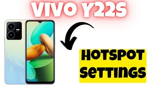 Vivo Y22s Hotspot Settings  Turn on Wifi Hotspot [upl. by Uziel]