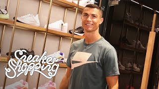 Cristiano Ronaldo Goes Sneaker Shopping With Complex [upl. by Christabella]