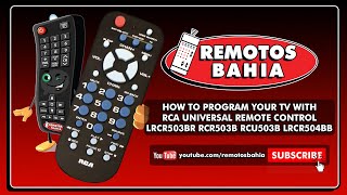 HOW TO PROGRAM YOUR TV WITH RCA UNIVERSAL REMOTE CONTROL LRCR503BR RCR503B RCU503B LRCR504BB [upl. by Aciretahs]