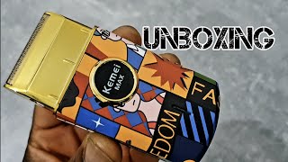 Unboxing Kemei Max RS 7098 Foil Shaver  Gamma Uno Replica [upl. by Silda]