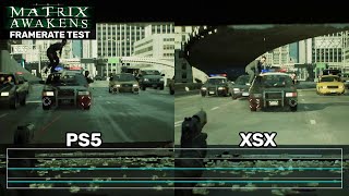 UE5 Matrix Awakens PS5 XSX Frame Rate Test [upl. by Wartow]