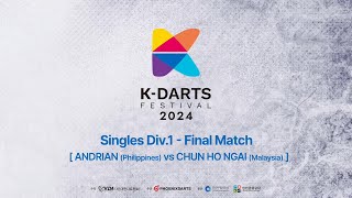 2024 KDARTS FESTIVAL Singles Div Max Final Match HARA RINTARO vs 이태경 [upl. by Itirp]