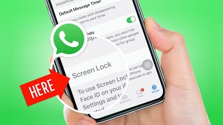 How To Fix WhatsApp Screen Lock Grayed Out on iPhone  Solve Cant Enable WhatsApp Screen Lock [upl. by Sybila]